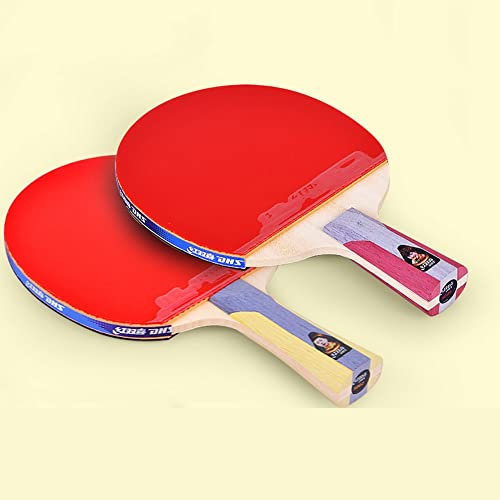 XaEjNzwDT palas ping pong ping pong Set de Ping Pong Juego de 2 palas de tenis de mesa con estuche para raquetas, raqueta de tenis de mesa para actividades familiares, escuela y club deportivo(Color:B