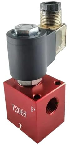 CWHHTVBI Bloc de Circuit d'huile de soupape à Cartouche hydraulique V2068 Clapet Anti-Retour de décharge de Pression DC24V(Block and Coil 24V)