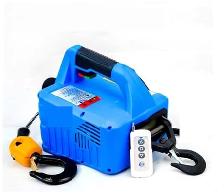 Montacarichi da Balcone, Verricello elettrico portatile, 500 kg 7,6 m Verricello elettrico portatile Argano a mano Blocco di trazione Fune in acciaio elettrico Fune di sollevamento Fune di traino,per