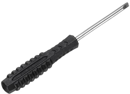QUARKZMAN Mini cacciavite a taglio 3,0 mm 98 mm di lunghezza micro cacciavite a testa piatta di precisione con manico antiscivolo per orologi, occhiali, cellulare, elettronica, piccoli dispositivi di