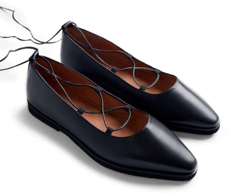 GIOSEPPO Bailarina de Piel Modelo GAASTRA Color Negro, Talla 37