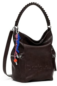 Desigual mochila de ocio Arica Half Logo Backpack Big Chocolate marrón oscuro