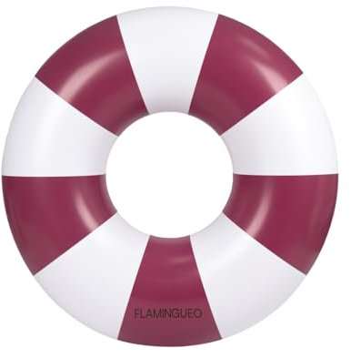 Flamingueo Bouee Piscine - Matelas Piscine, Bouée Gonflable, Bouee Piscine Adulte, Gonflable Plage, Accessoires Piscine, Bouee Geante (110x110x27 cm)
