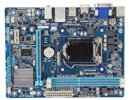 Spelmoderkort Fit For GIGABYTE GA-H61M-USB3H Moderkort LGA 1155 Intel H61 DDR3 16GB Micro ATX Stöd for Core i5-3570 3470 2600 2130 3340 CPU