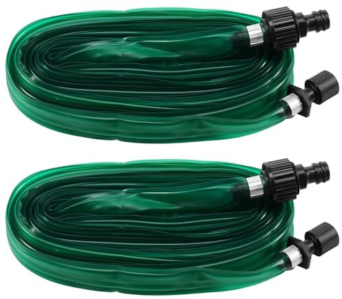 Tuyau d'arrosage poreux for jardin, pelouse, irrigation, serre(10m 2Pcs)