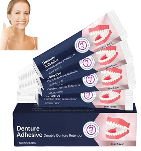 Haftcreme Extra-Super-Stark für Die Dritten, Thermoplastic Denture Adhesive Long-Lasting, Zahnkleber Für Zahnprothesen, Thermoplastischer Prothesenkleber, Für Lockere Unbequeme Zahnprothesen