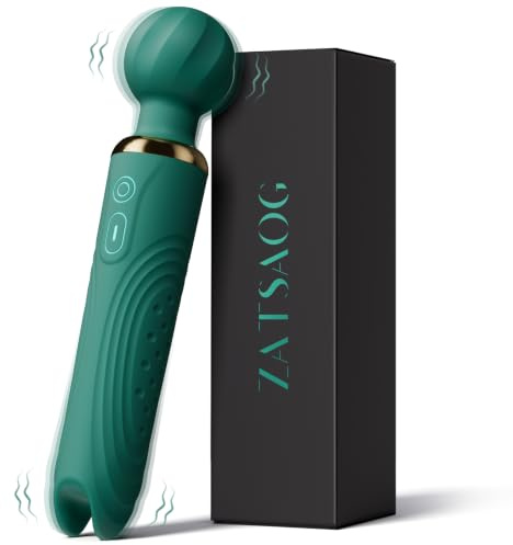 Dual-Ended Wand Vibrator Sex Toys - 22 cm G-Spot Vibrators & Clitoral Stimulation Dildo Sex Toy for Women, 10×10 Vibrating Modes Soft Silicone Adult Toys & Massager