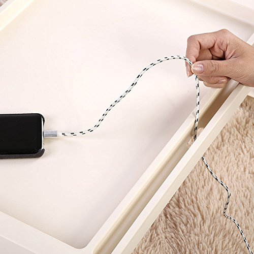 Mesa de Cama Plegable Compacta con Ranura para Ordenador Portátil, Desayuno, Servicio en Casa, Dormitorio, Durabilidad, Color Azul (Beige)