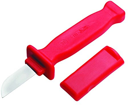 Cimco Vanadin Elektrostahl Kabelmesser mit gerader Klinge, 120042
