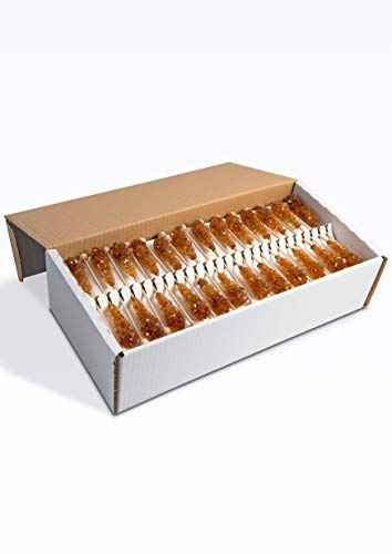 teeverliebt - Kandiszucker-Sticks braun I 100 Kandis-Stäbchen im Karton I leckerer Tee-Zucker am Stiel - nicht nur für Ostfriesen-Tee I Kandis-Zucker-Tee-Sticks I braune Kandis-Sticks 100 Stück
