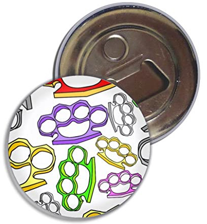 Knuckle Duster Pattern - 55mm Fridge Magnet Bottle Opener