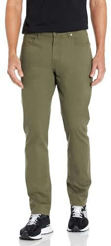 Amazon Essentials Men's Standard Athletic-Fit 5-Pocket Stretch Twill Pant, Olive 32W x 32L