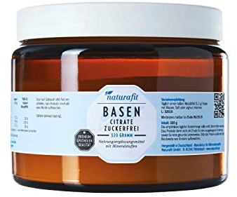 naturafit Basencitrate zuckerfrei Pulver, 320 g Pulver