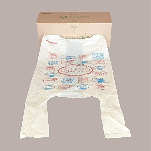 Shoppers Biodegradabili Lucgel, Rotolo 150 Sacchetti, 22+12x50 cm, Buste per Gelato Praticobio