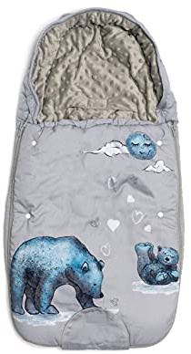 JumpOff Jo – Baby Bunting Bag - Stroller Blanket, Sleeping Bag & Sleep Sack – Baby Essentials for Newborn, Winter Car Seat Covers for Babies, Wearable Blanket – 0-12 Months - Mama Bear