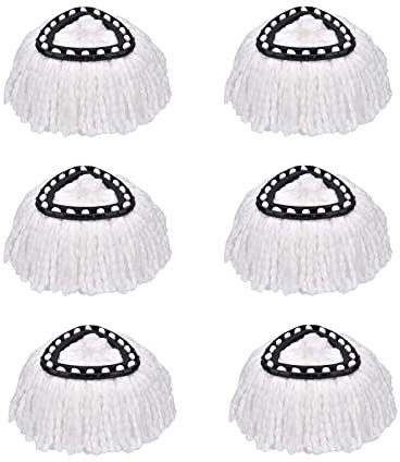 6 Pack Spin Mop Refill Replacement Head Compatible with Ocedar and Vileda,Mop Heads Replacement
