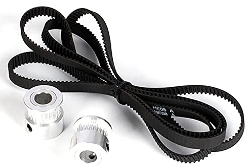 Compasty Z-Achsen GT2 Zeitliche Koordinierung GüRtel Zahnriemen Scheiben Satz 24 Zahn Synchron Rad und 1068 Mm Riemen für X5SA / X5SA PRO / X5SA-2E 3D DRUCKER