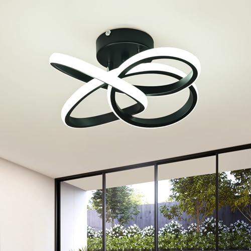 Plafonnier LED,Moderne Lampe de plafond 36W 3900lm,Acrylique Luminaire Plafonnier,Lampe de Lustre pour Couloir Coucher Salle de Bains Cuisine Salon maison,porche extérieur,Blanc Froid 6000K,Dia 31cm