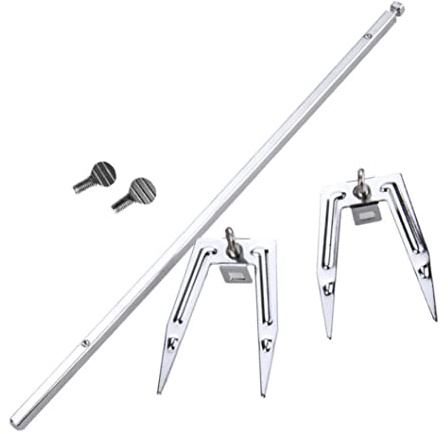 Stainless Steel Rotisserie Meat Forks Air Fryer Fork Grill Spit Rod Roast Chicken Fish Forks 34cm Summer Outdoor Accessories
