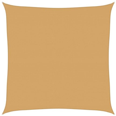 vidaXL Vela Parasole 160 g/m² Quadrata Sabbia 4x4 m in HDPE