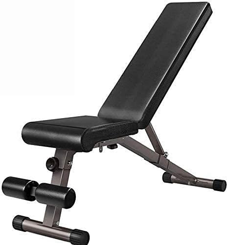 BOSHYUM Hantel Gewichtheben Verstellbare Sit-Up-Bank Faltbares Fitnesstraining für Ganzkörpertraining Robuste Verstellbare, Flache In