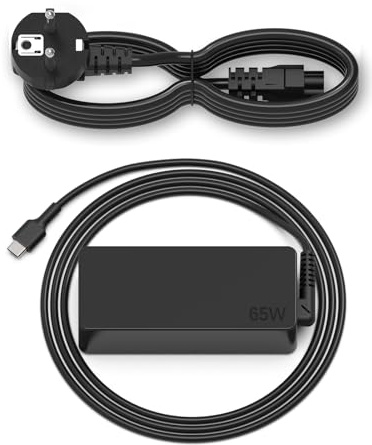 MJXYXCDH Cargador 65W USB C portátil para Lenovo ThinkPad X280 L390 E14 E480 T580 P52s R490 X1 A475, Chromebook 100e 300e 500e C630 81ER 81JW, Yoga c630 720 s940, Tipo C rápido Adaptador