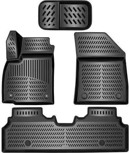 ELMASLINE 3D Gummimatten für KIA EV3 (2024-2025) inkl. Frunk | Extra hoher 5cm Rand | Zubehör - Fußmatten