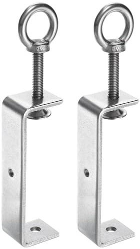 uxcell Lot de 2 pinces en C en acier inoxydable de 120 mm de large pour le travail du bois, le soudage, le bâtiment, le montage domestique