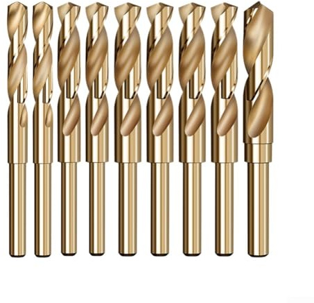Juego de brocas de cobalto de vástago pequeño de 12 mm y 20 mm para carpintería de metal, acero de alta velocidad, dureza mejorada y resistencia al calor (16 mm)