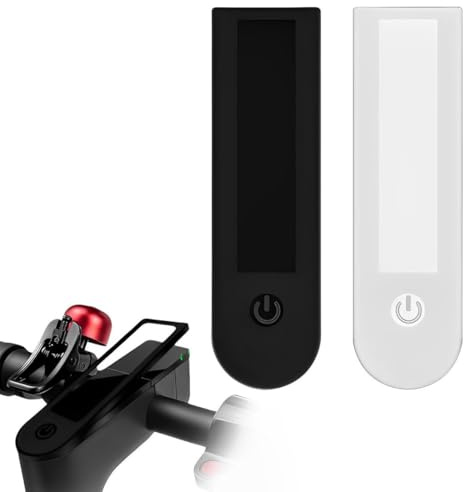 Pack of 2 Rain Cover for Display, M365 Scooter Dashboard Silicone Case, M365 Pro Protective Cover, Waterproof, Silicone LED Indicator Protector, Transparent Cover of the Display, E Scooter Accessories