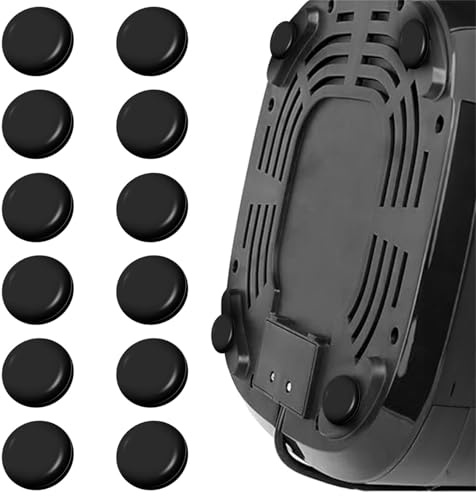 Lot de 12 curseurs autocollants pour appareils de cuisine - Invisibles - Ronds - En téflon - Pour machines à café, mixeurs, meubles