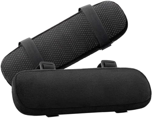 2 pcs Stuhl Ergonomische Armlehne Kissen Ellbogen Kissen Druckentlastung Bürostuhl Gaming Stuhl Armlehne mit Memory Foam Pads 25x10x5 cm