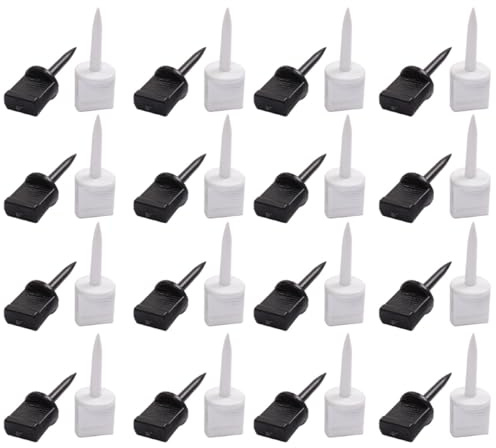 NAMOARLY 30 Stück Nylon Bogenschieß Nägel 5,4cm Papierfixierer für Zielbefestigung Outdoor Bogensport Zubehör Zufälliger Stil