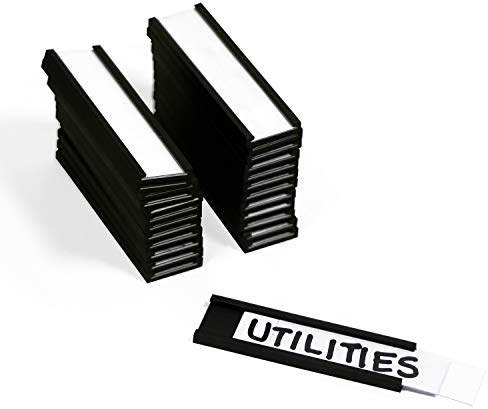 SmartSign Pack of 25 Magnetic 'C' Channel Label Holders | 0.5 x 2