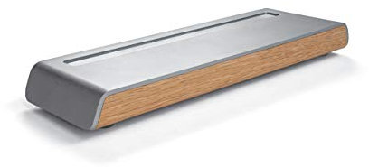 SIGEL SA401 Stifteschale, Metallic-Holz-Optik, Acryl mit Filz, 24 x 7,5 cm