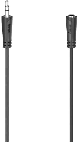 Hama 3.5mm - 3.5mm Buchse Stereo schwarz 1S 5m
