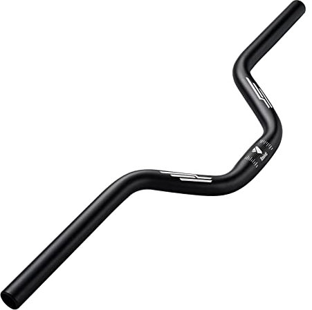 Rmiott Fahrradlenker 25,4 mm Länge, 600 mm Aluminiumhöhe (30 mm / 50 mm / 70 mm / 90 mm) Schwarz