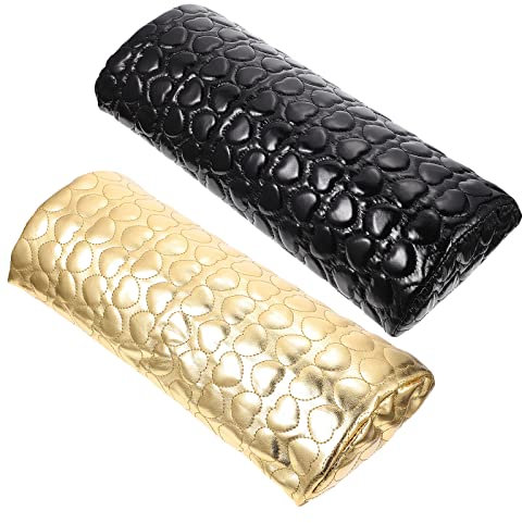 Lurrose 2stücke Handauflage Mit Herzmuster Handkissen Für Nageldesign Manikürekissen Aus Spitze Schlichte Handauflage Für Damen Nagelkunst-handkissen