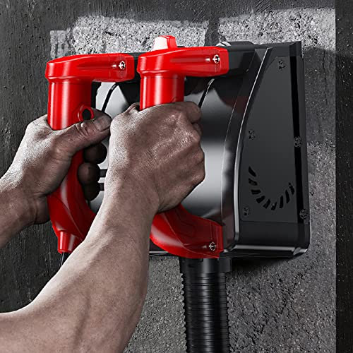 RibasuBB Fresadora de muros, 1200 W, 3000 R/min, fresadora de saneamiento de hormigón, fresadora de hormigón, fresadora de hormigón, 16 cm de ancho de fresado, profundidad ajustable de 1-4 mm