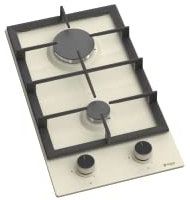 Wiggo WH-G332RD(C)- Encimera de gas empotrada con Wok - 30cm - Crema