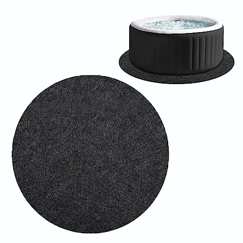 Hot Tub Matte für oberirdischen Pool, Unter Pool Matten, Swingming Pool Unterlage, Aufblasbare Spa Pool Schutz Pad, Anti-Rutsch wasserdichte Matte für Outdoor Hot Tub Pool (Round- Dia 2m) | Anti-Rutsch, für aufblasbare Spa-Pools, Outdoor, Schutz vor Beschädigungen