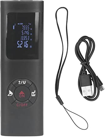Messgerät, Wiederaufladbares Entfernungsmessgerät, LCD-Entfernungsmessgerät, 60 M, Digitales Anzeigegerät für Baumessungen