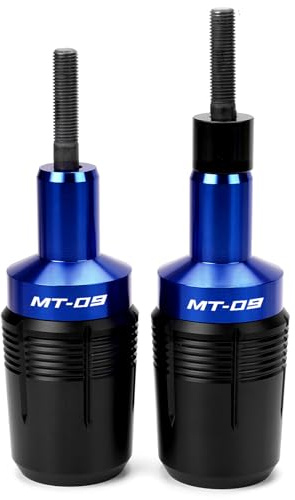 ZYAKOMO Compatible with 2025 MT09 2024 MT-09 2023 MT 09 2022 MT09 SP 2021 TRACER 9 GT FZ09 CNC Motorcycle Frame Sliders Crash Protector Pad Falling Protection (Blue) | For 2026 MT09 accessories 2025 MT-09 TRACER 9 GT FZ09 2024 2023 MT09 SP 2022 2021 , Crash Protector, Crash cage engine guard