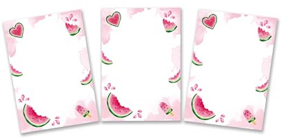Gåva barnfödelsedag 12 mini anteckningsblock vattenmelon gästpresenter till flickor flickor flickors födelsedag/A7 format