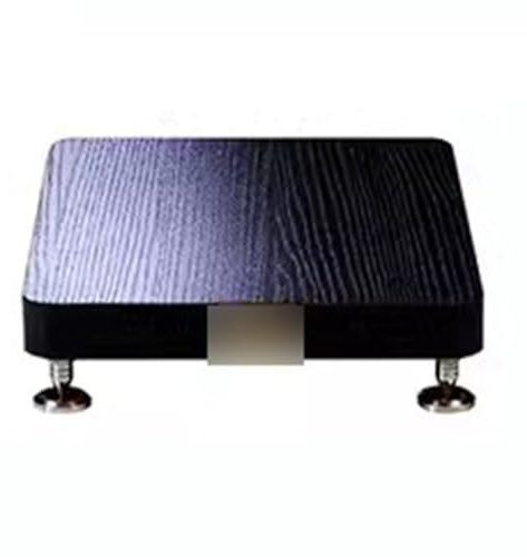 1-stufiges HiFi-Rack-AV-Regal Bodenstehendes Audiotablett TV-Schrank HiFi-Verstärkerschrank Geräteschrank Lautsprecher-Rack Verstärker-Rack Audio-Video-Komponenten (Color : Schwarz, S : 34 * 39cm)