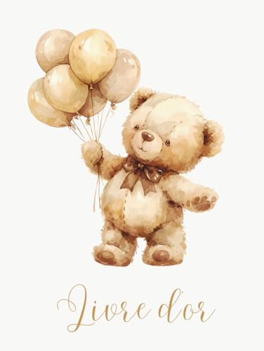 Livre d'Or: COUVERTURE RIGIDE | Livre d'or Beige pour Enfant, Bébé, Garçon, Fille, Mixte, Baptême, Anniversaire, Fête prénatale, Baby Shower, Gender ... à Personnaliser | Livre Relié Grand Format