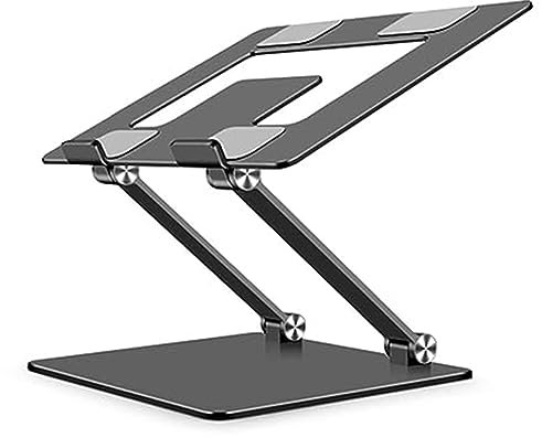 Komdndht Computerhalterung Notebookhalterung Faltbare Metallhalterung mit Erhöhter Wärmeableitung Entsprechend Den Ergonomie-Standards (Space Gray) Robust Einfache Installation Einfache Handhabung