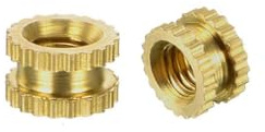 TOP-VIGOR 80Pcs Threaded Insert Knurled Nuts, M3 x 3mm x 5mm OD Brass Female Thread Knurled Nuts, Embedment Nut Insert for 3D Printer
