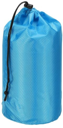 PATIKIL Stuff Sack, 6 x 13 Inch Waterproof Outdoor Storage Sack Portable Drawstring Dust Flap Bag Lightweight Sleeping Bag for Camping Backpacking, Blue
