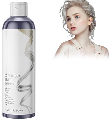 Shampooing De Serrure De Couleur, Shampooing Déposant Des Couleurs, Colorant Capillaire De Rafraîchissement Des Couleurs, Protection Contre Les Couleurs Lisses Et Brillantes Et Durables (Argent)